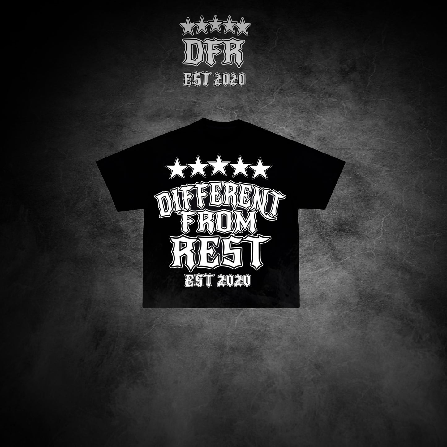 Black “Different From Rest” Tee
