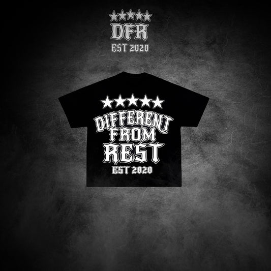 Black “Different From Rest” Tee