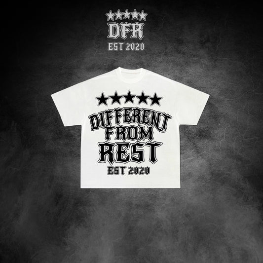 White “Different From Rest” Tee